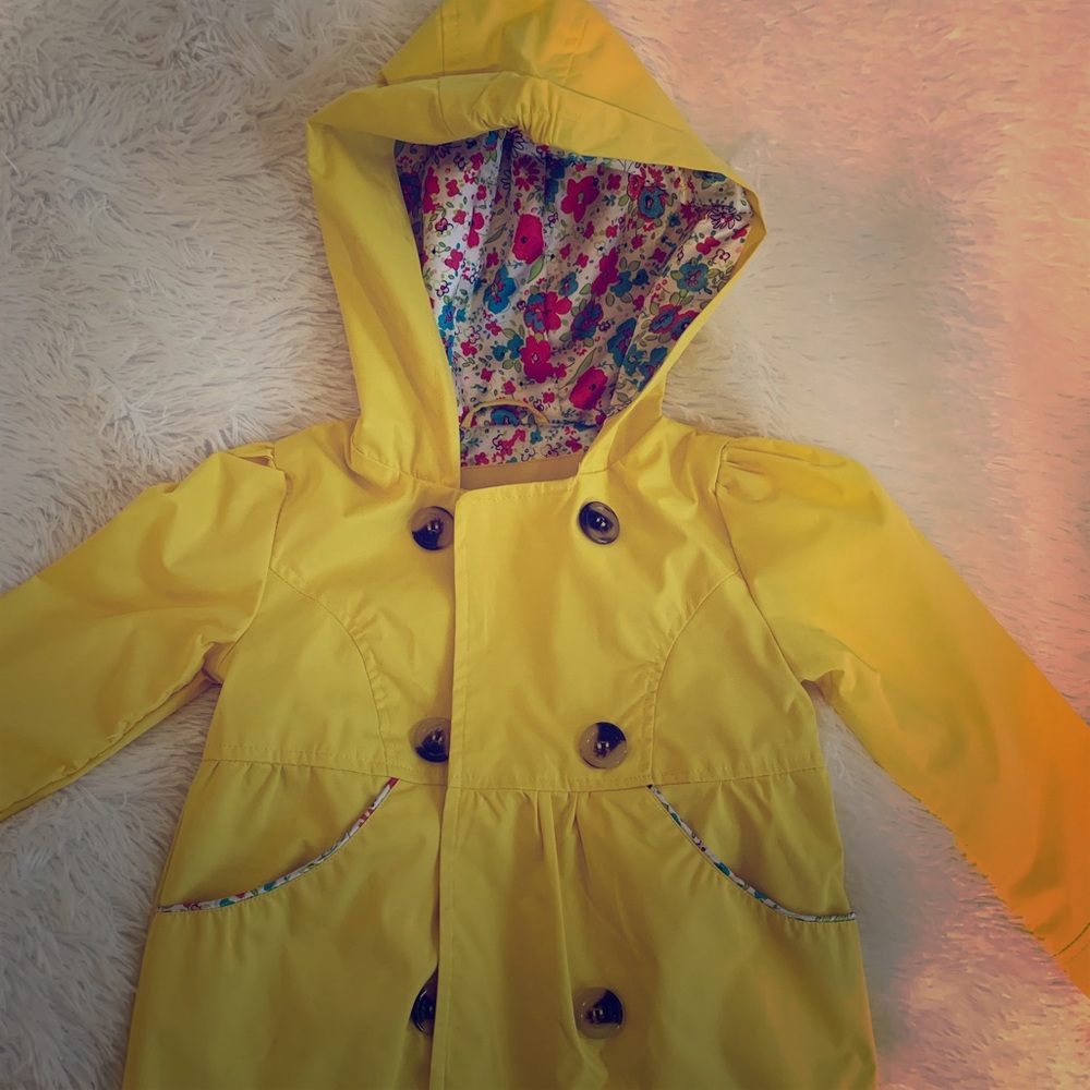 Yellow kids raincoat